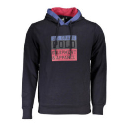 SWEAT-SHIRT BLEU À FERMETURE ÉCLAIR POUR HOMME US GRAND