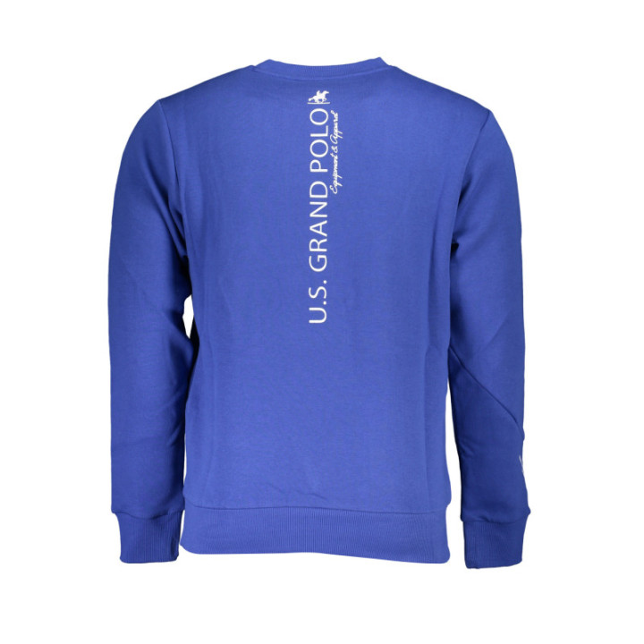 SWEAT-SHIRT BLEU À FERMETURE ÉCLAIR POUR HOMME US GRAND
