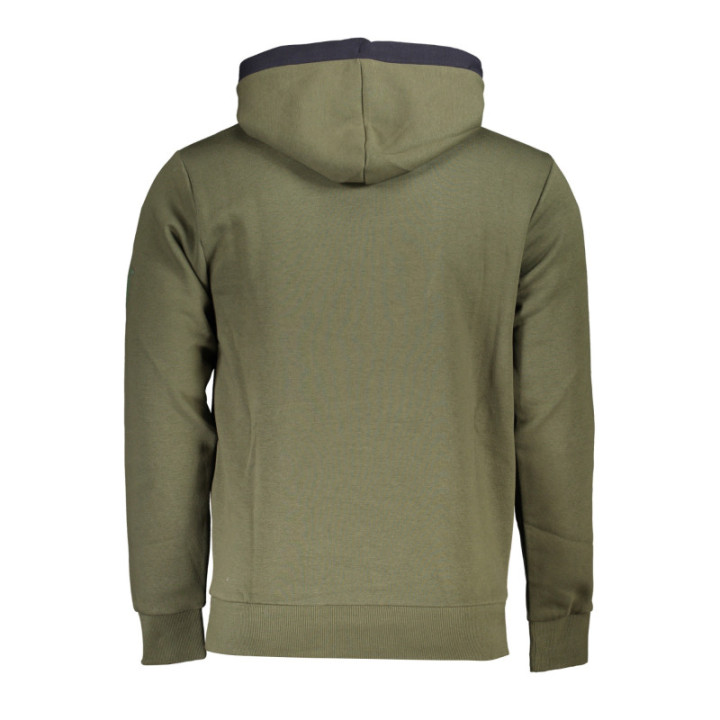 SWEAT-SHIRT VERT À FERMETURE ÉCLAIR POUR HOMME US GRAND