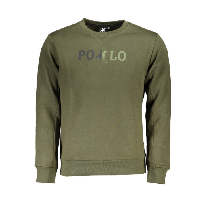 SWEAT-SHIRT VERT À FERMETURE ÉCLAIR POUR HOMME US GRAND
