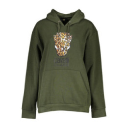 SWEAT-SHIRT SANS FERMETURE FEMME CAVALLI CLASS VERT