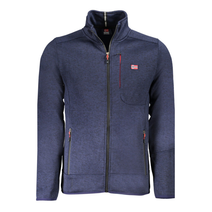 SWEAT-SHIRT ZIPPÉ HOMME NORVÈGE 1963 BLEU