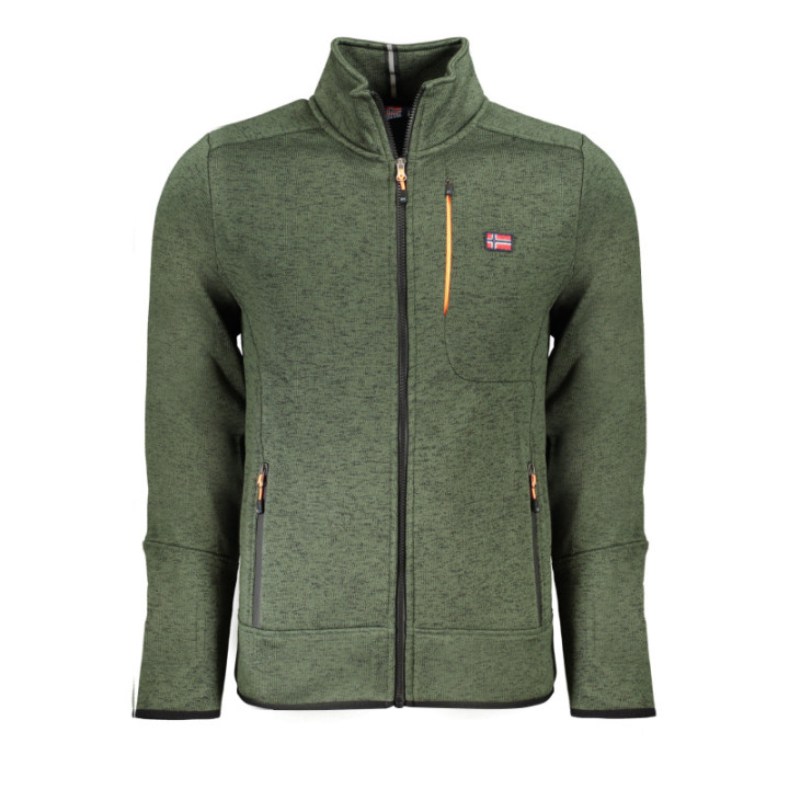NORVÈGE 1963 SWEAT-SHIRT ZIPPÉ VERT POUR HOMME