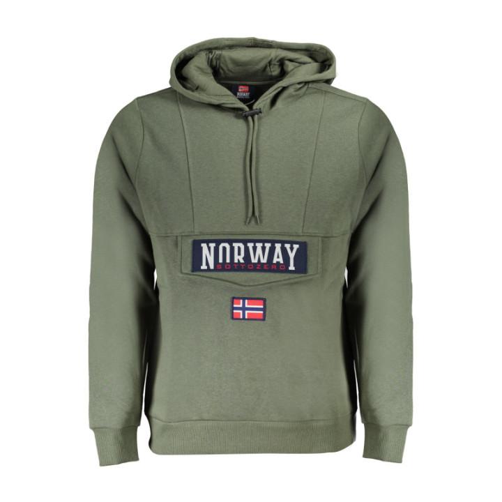 NORVÈGE 1963 SWEAT-SHIRT SANS FERMETURE ÉCLAIR HOMME VERT