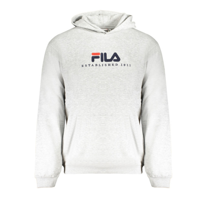 SWEAT-SHIRT FILA SANS FERMETURE ÉCLAIR GRIS POUR HOMMES