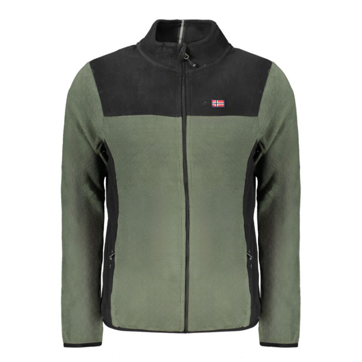 NORVÈGE 1963 SWEAT-SHIRT ZIPPÉ VERT POUR HOMME