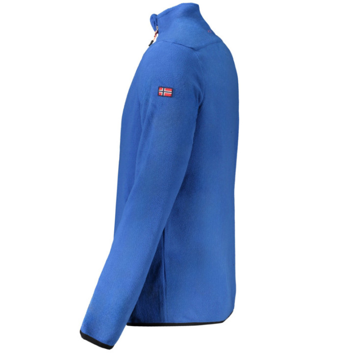 SWEAT-SHIRT ZIPPÉ HOMME NORVÈGE 1963 BLEU
