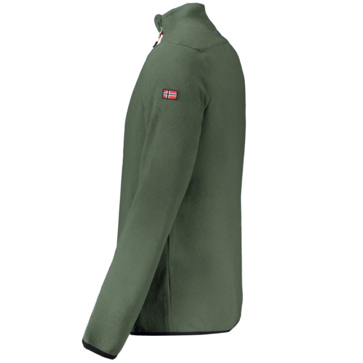 NORVÈGE 1963 SWEAT-SHIRT ZIPPÉ VERT POUR HOMME