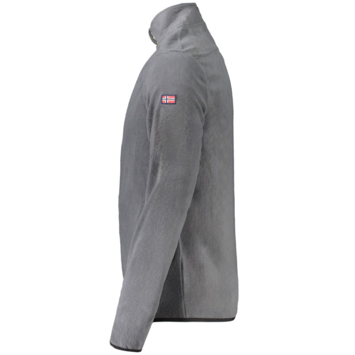 NORVÈGE 1963 SWEAT-SHIRT ZIPPÉ GRIS POUR HOMME