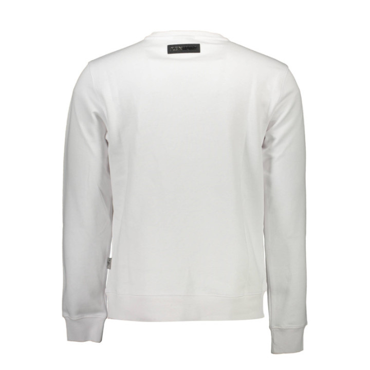 SWEAT-SHIRT ZIPPÉ PLEIN SPORT BLANC POUR HOMME
