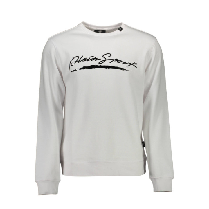 SWEAT-SHIRT ZIPPÉ PLEIN SPORT BLANC POUR HOMME