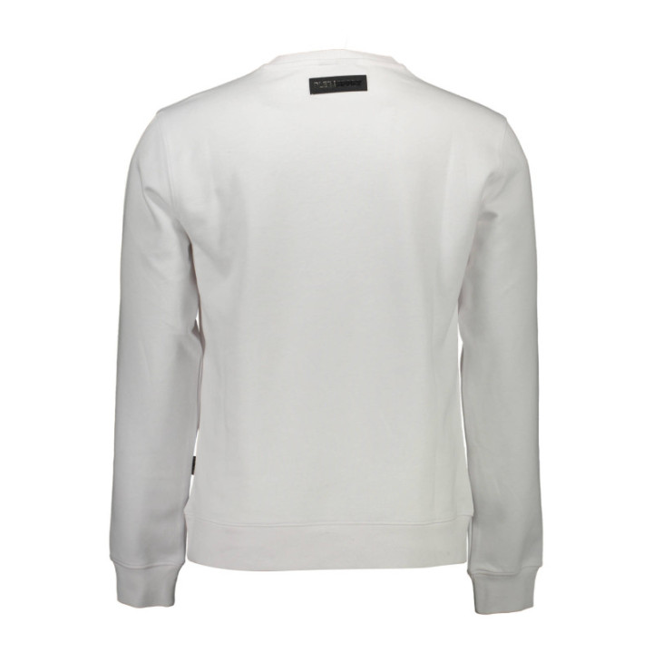 SWEAT-SHIRT ZIPPÉ PLEIN SPORT BLANC POUR HOMME