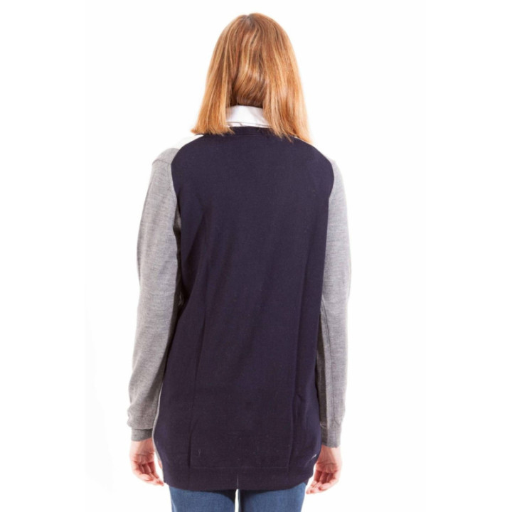 GANT CARDIGAN FEMME GRIS