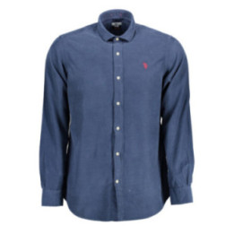 Chemise bleue à manches longues pour homme US POLO ASSN.