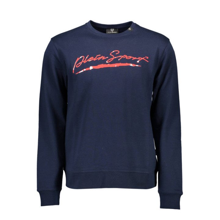 SWEAT-SHIRT PLEIN SPORT SANS ZIP HOMME BLEU