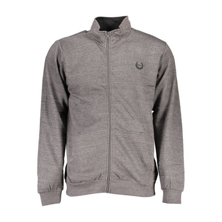 SWEAT-SHIRT ZIPPÉ POUR HOMME GIAN MARCO VENTURI GRIS