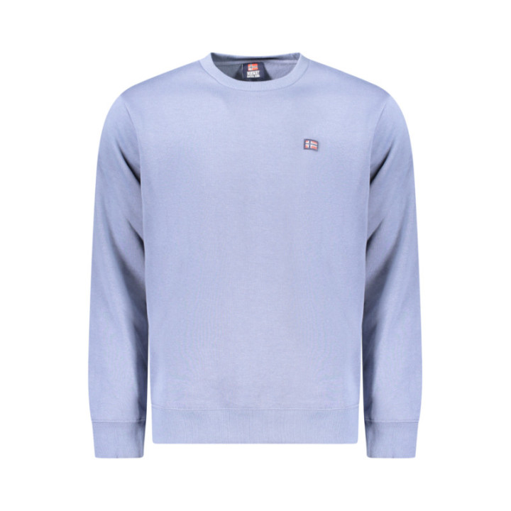 Sweat-shirt zippé bleu pour homme Norvège 1963