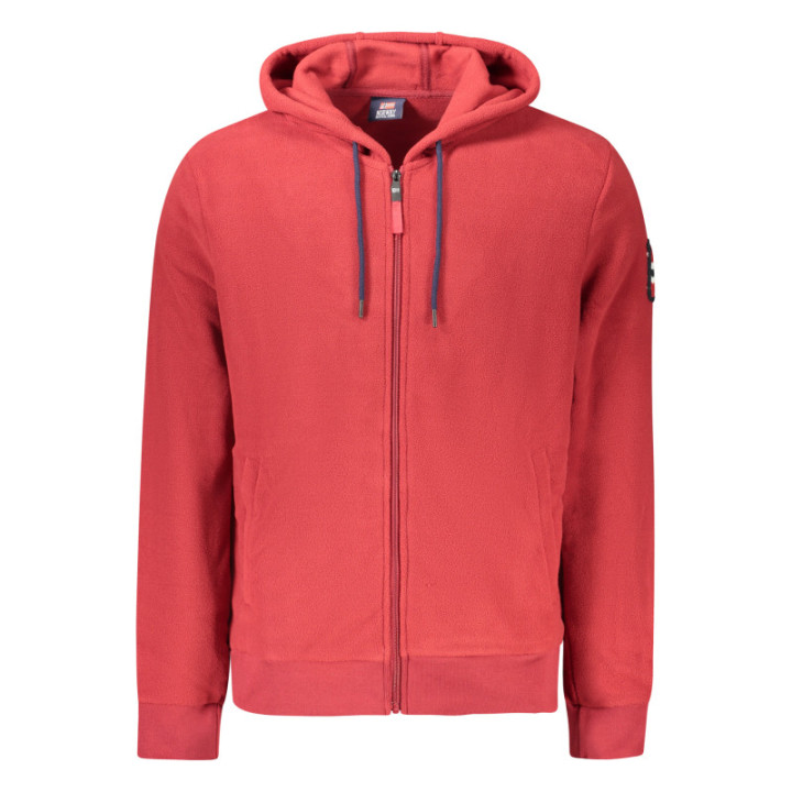 Sweat-shirt zippé rouge pour homme Norvège 1963