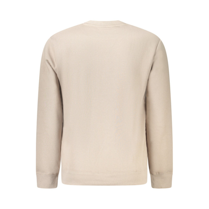 Sweat-shirt zippé beige pour homme, Norvège 1963