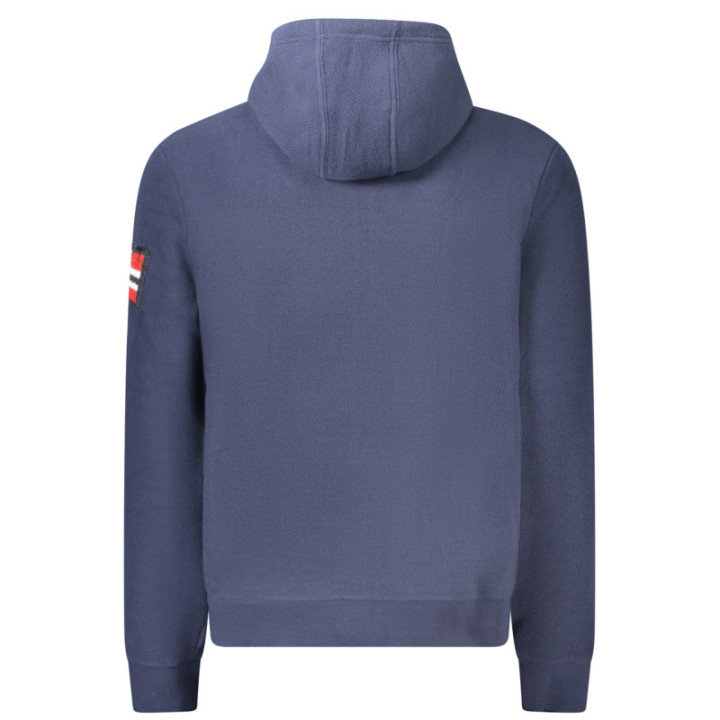 Sweat-shirt zippé bleu pour homme Norvège 1963
