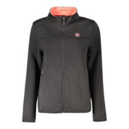 Sweat-shirt zippé noir pour femme, Norvège 1963