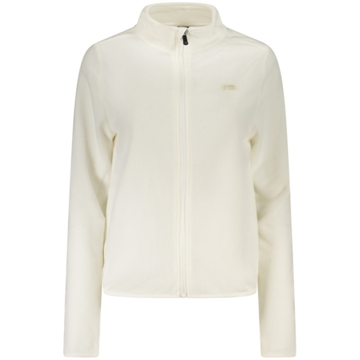 SWEAT-SHIRT FEMME BLANC À FERMETURE ÉCLAIR NORVÈGE 1963