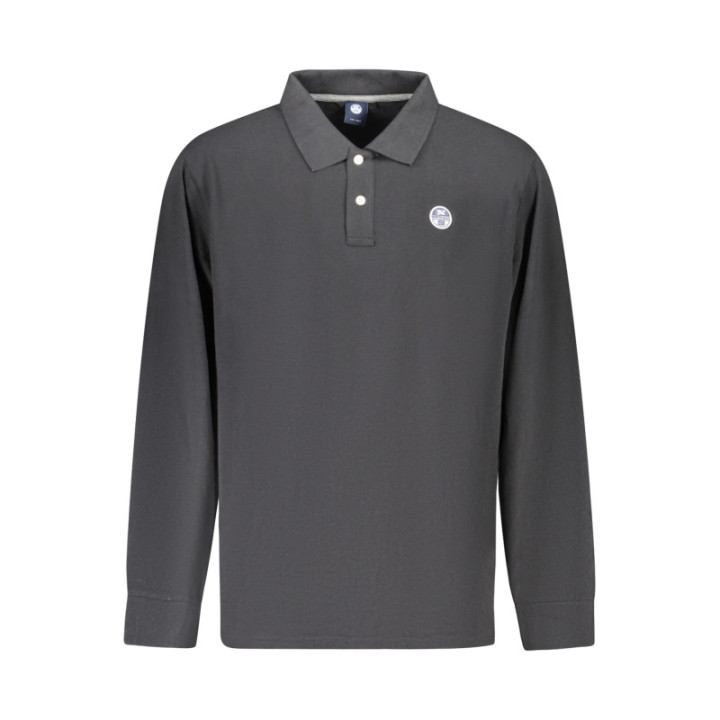 POLO À MANCHES LONGUES POUR HOMME NORTH SAILS, NOIR