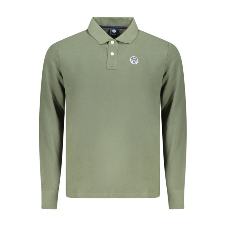 POLO À MANCHES LONGUES POUR HOMME NORTH SAILS, VERT