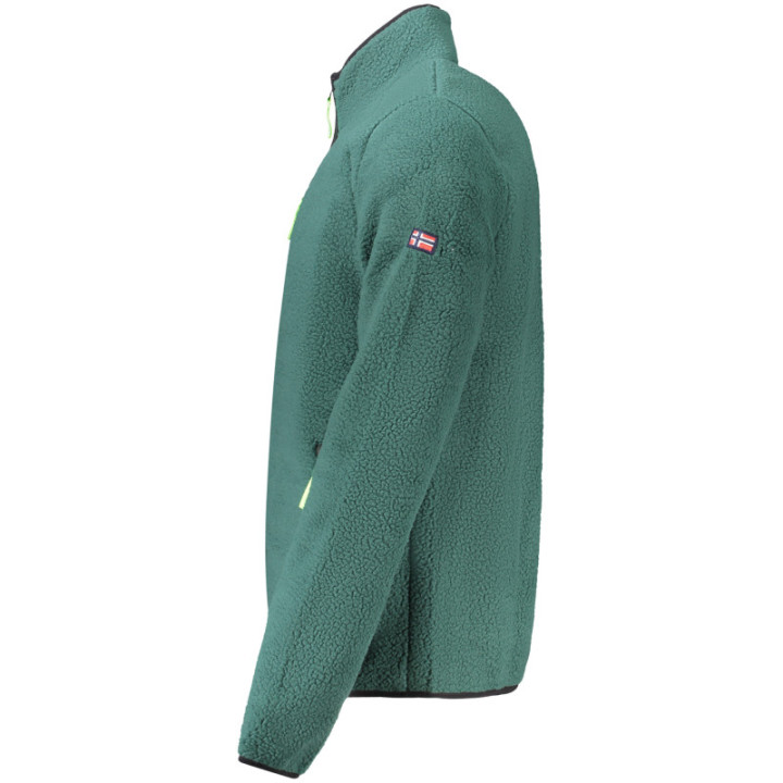 Sweat-shirt zippé vert pour homme Norvège 1963