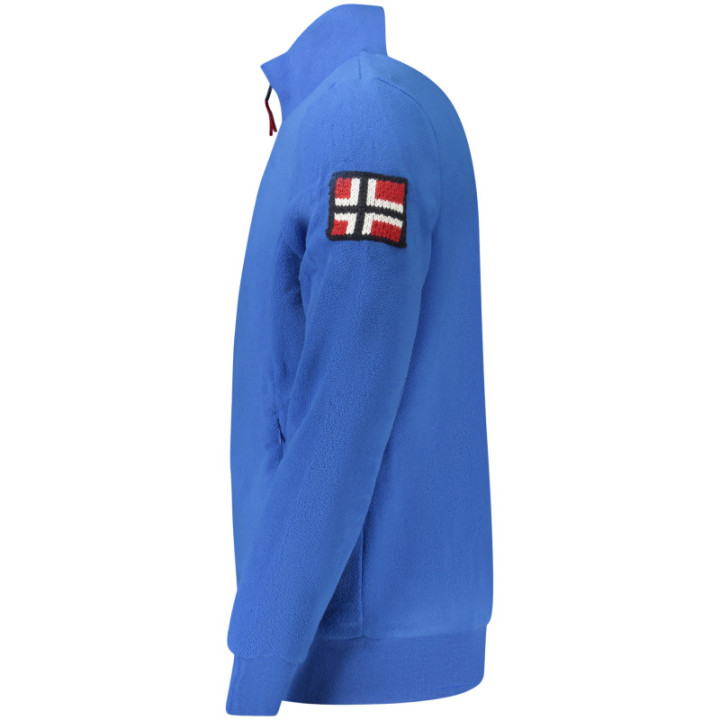 SWEAT-SHIRT ZIPPÉ BLEU POUR HOMME NORVÈGE 1963