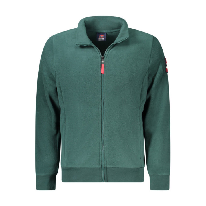 Sweat-shirt zippé vert pour homme Norvège 1963