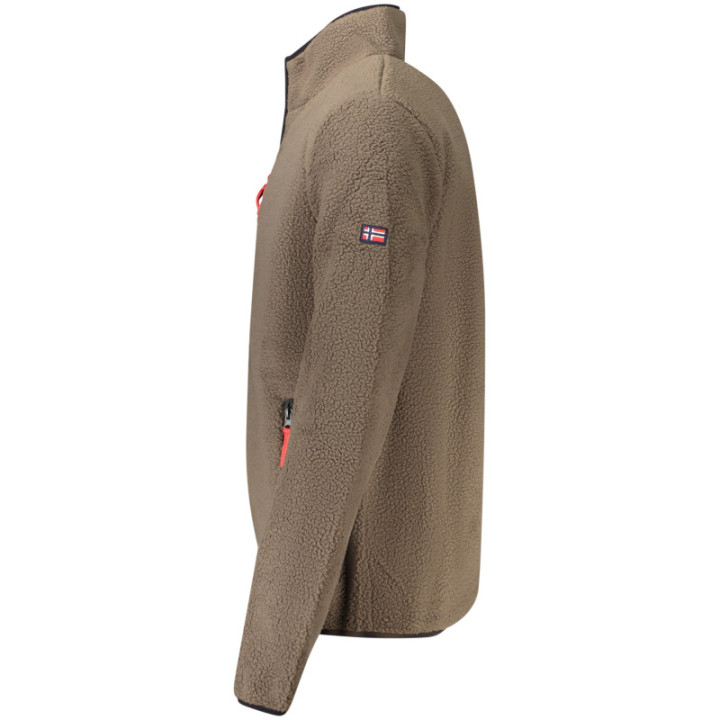 Sweat-shirt zippé marron pour homme Norvège 1963