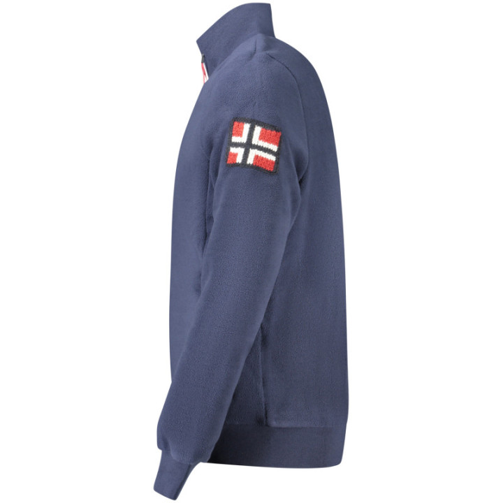 SWEAT-SHIRT ZIPPÉ BLEU POUR HOMME NORVÈGE 1963