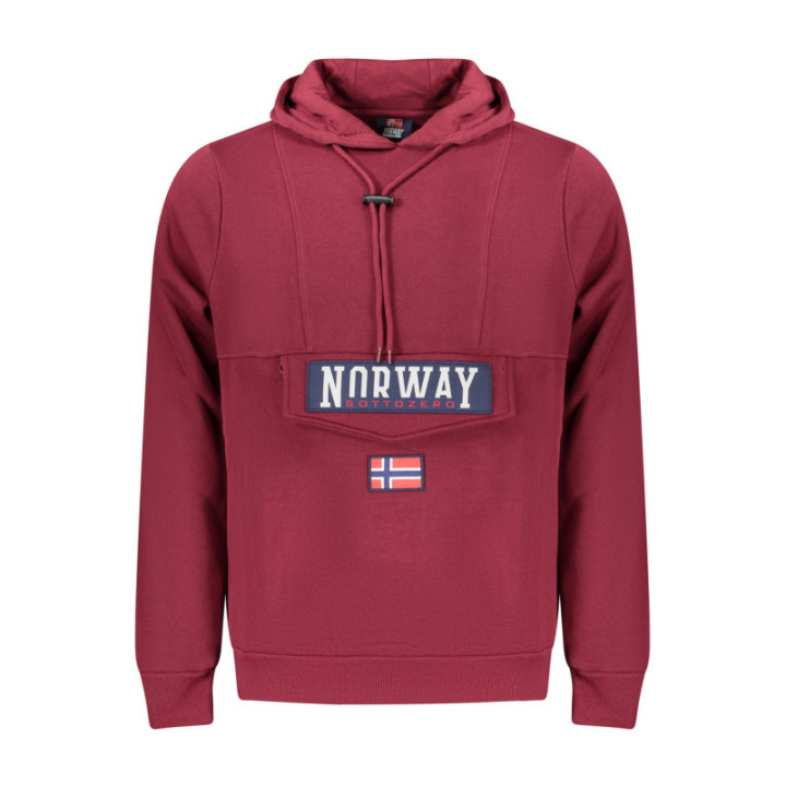Sweat-shirt zippé violet pour homme Norvège 1963