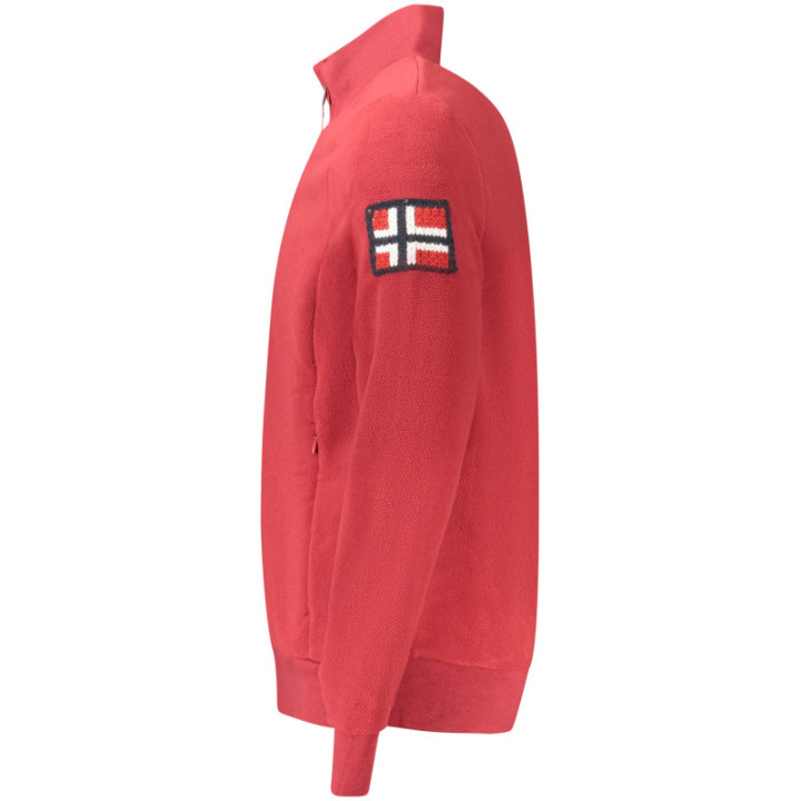 SWEAT-SHIRT ROUGE À FERMETURE ÉCLAIR POUR HOMMES NORVÈGE 1963
