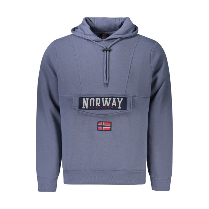 SWEAT-SHIRT ZIPPÉ BLEU POUR HOMME NORVÈGE 1963