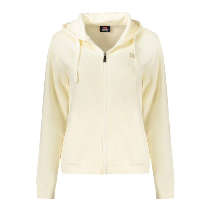 SWEAT-SHIRT BLANC À FERMETURE ÉCLAIR POUR FEMMES NORVÈGE 1963