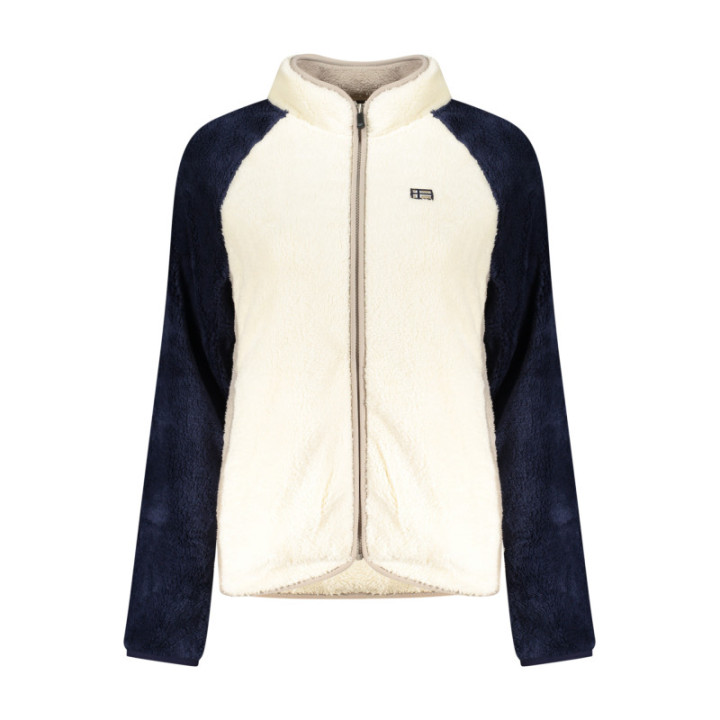 SWEAT-SHIRT BLANC À FERMETURE ÉCLAIR POUR FEMMES NORVÈGE 1963