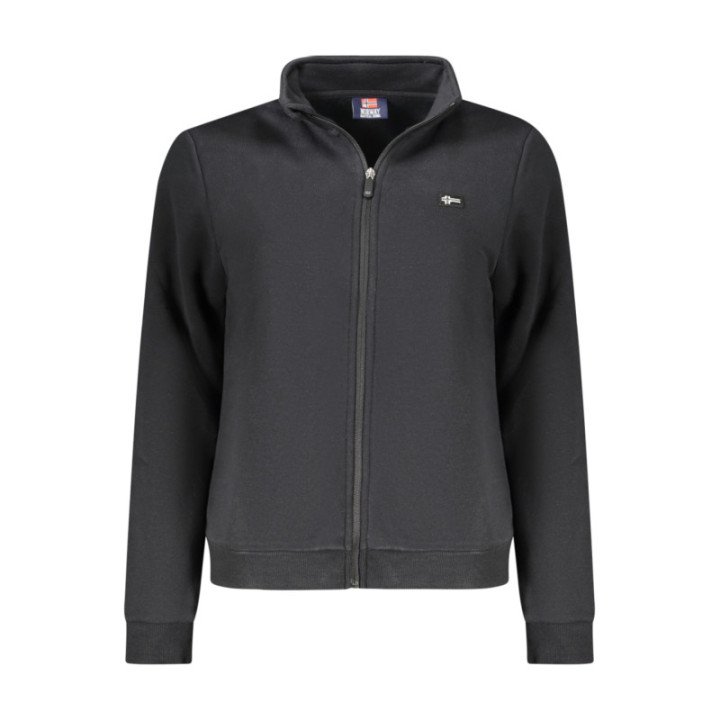 SWEAT-SHIRT NOIR À FERMETURE ÉCLAIR POUR FEMMES NORVÈGE 1963