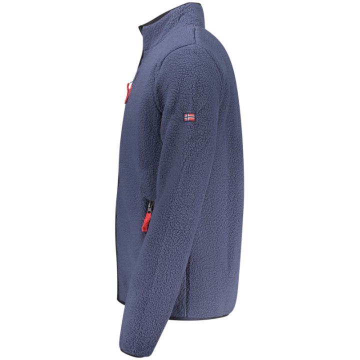 SWEAT-SHIRT ZIPPÉ BLEU POUR HOMME NORVÈGE 1963
