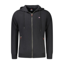 Sweat-shirt zippé noir pour homme Norvège 1963
