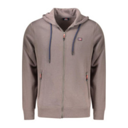Sweat-shirt zippé marron pour homme Norvège 1963