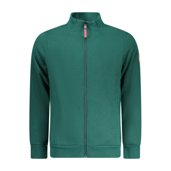 Sweat-shirt zippé vert pour homme Norvège 1963