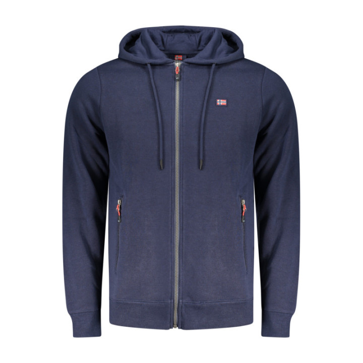 SWEAT-SHIRT ZIPPÉ BLEU POUR HOMME NORVÈGE 1963