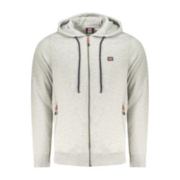 Sweat-shirt zippé gris pour homme Norvège 1963