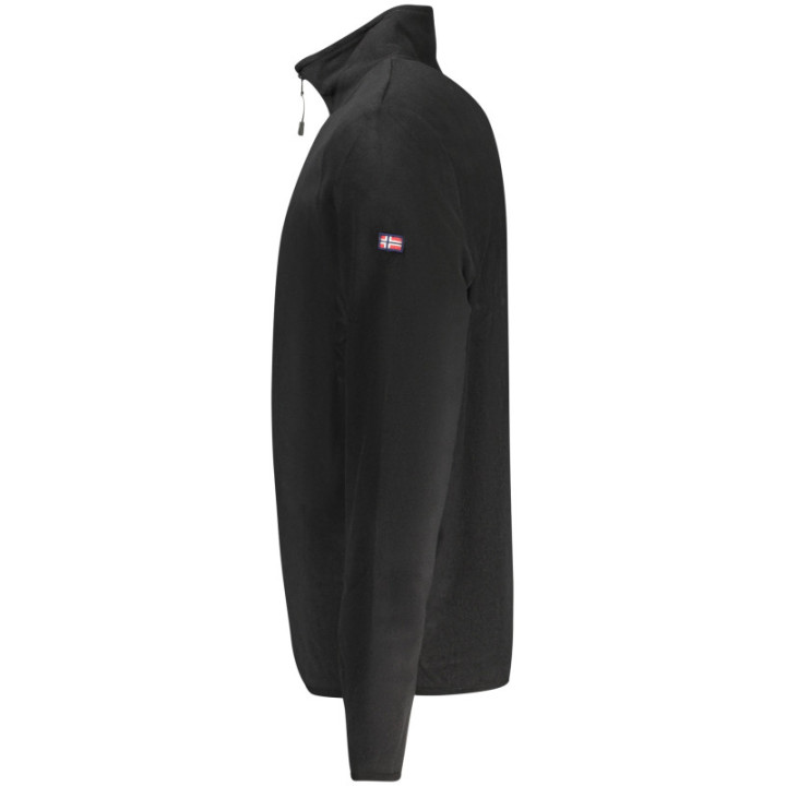 Sweat-shirt zippé noir pour homme Norvège 1963