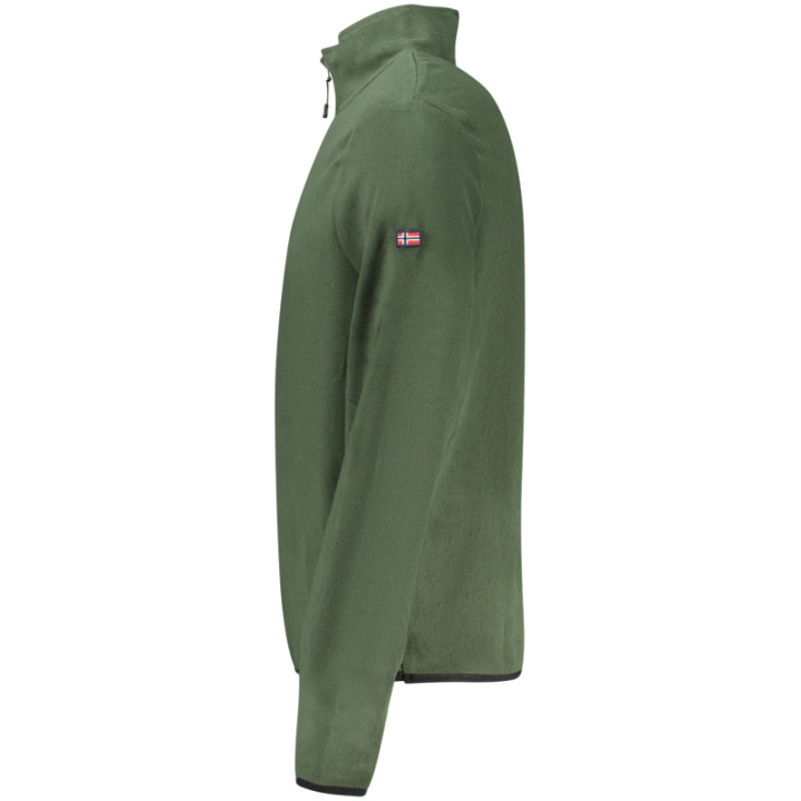 Sweat-shirt zippé pour homme Norvège 1963, vert