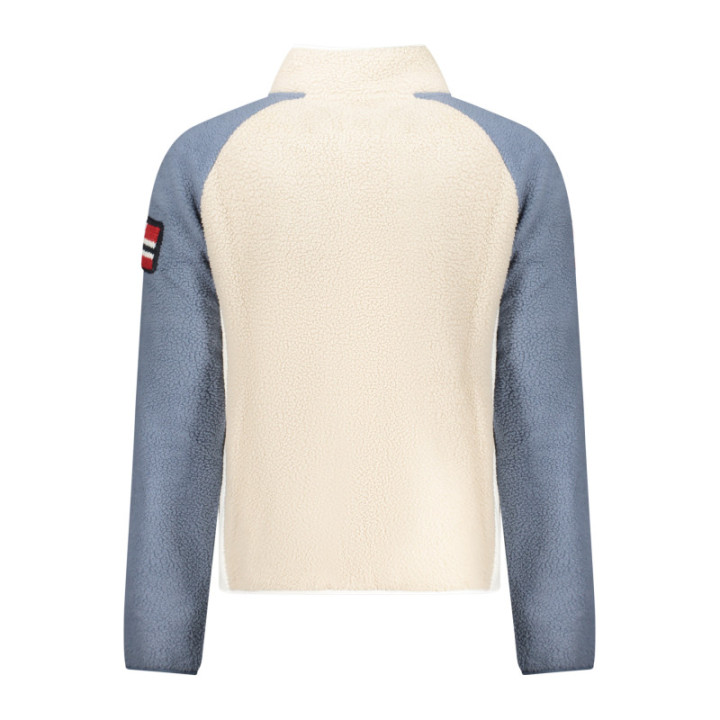 Sweat-shirt zippé beige pour homme Norvège 1963