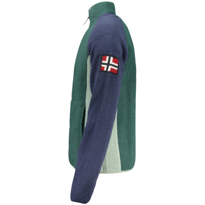 Sweat-shirt zippé vert pour homme Norvège 1963