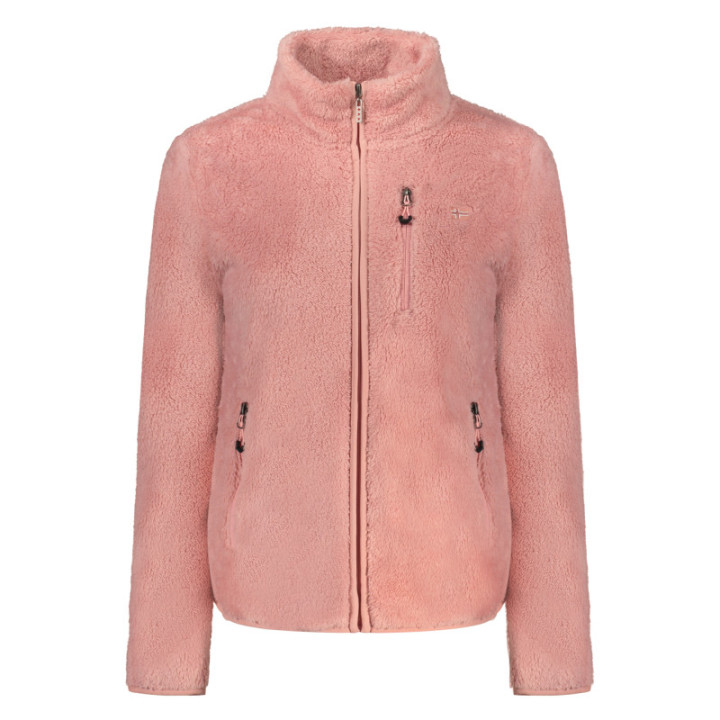 SWEAT-SHIRT FEMME ROSE À FERMETURE ÉCLAIR NORVÈGE 1963